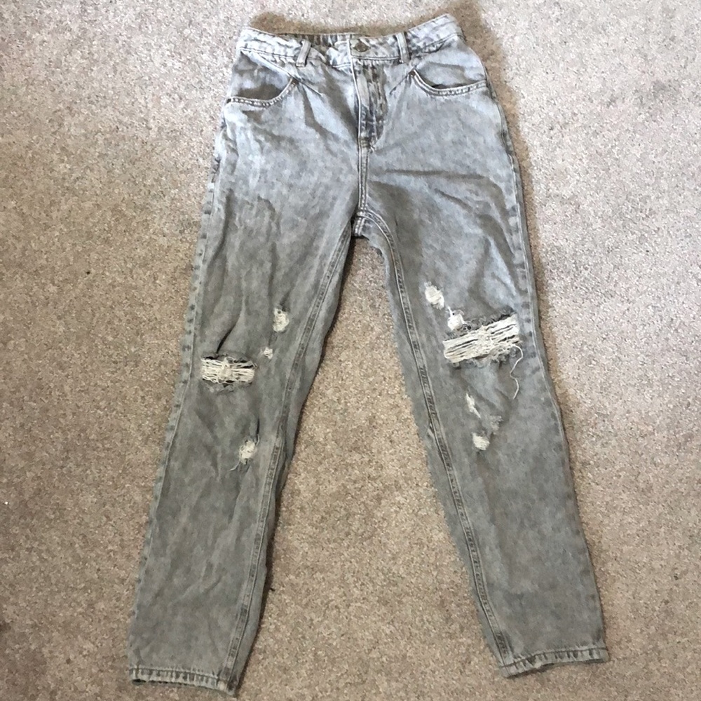 Zara Ripped Boyfriend Jeans